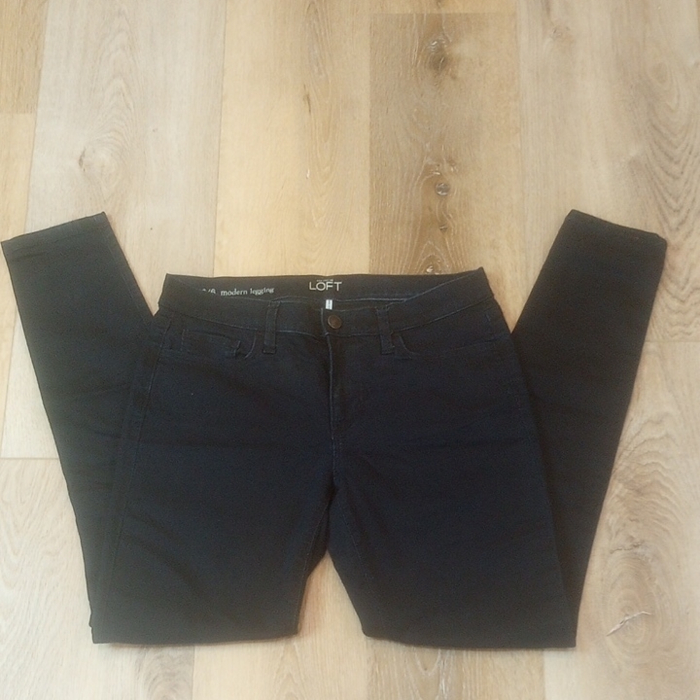 LOFT ANN TAYLOR Black Skinny Jeans Sleek and Stylish Ss 28/6
